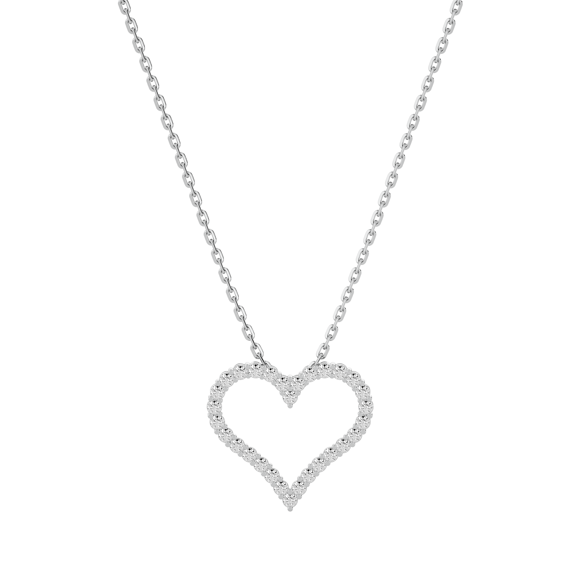 Hollow Heart Pendant | The Jewellery Lab